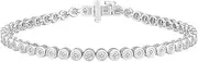 [ARAIYA FINE JEWELRY] 10K Gold Round Diamond Tennis Bracelet (1/3 cttw, I-J Color, I2-I3 Clarity), 7"