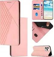 Case Compatible with Motorola Edge 30 Neo 5G XT2245-1,Compatible with Moto Edge 30 Lite 5G XT2245-1 Magnetic Closure Flip Kickstand Wallet Card Slot Cover Pink