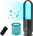Bladeless Tower Fan with HEPA Filter, 90° Oscillating Tower Fan, Remote Control,