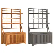 Storage Box with Trellis Kissen Pack Box Tool Chest Solid Wood Acacia vidaXL