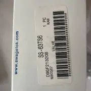 Swagelok SS-63TS6 Manual Stainless Ball Valve 3/8in Tube