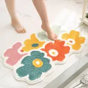 Door Mat Fine Texture Good Absorbent Super Absorbent Bath Shower Mat Easy Care