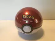 Pokémon TCG Pokeball Tin Red Ball With 3 Booster Packs & Coin (C21)