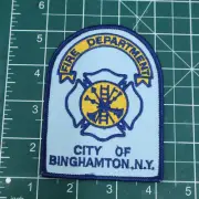 Vtg Binghamton New York Fire Department Uniform Shoulder Patch Sew On NEW