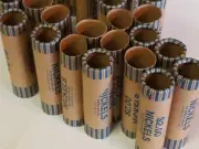 25 Nickel Paper Coin Wrappers. Pre-Crimped 1 End. Shotgun Rolls. 5 Cent nickels