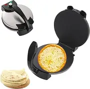 Roti Maker, 2000W Electric Chapati Maker, 12 Inch Portable Breakfast Maker with Non-Stick Cooking Plates, LED Indicator, Double-Sided Heating, for Tortilla Naan Bread Pita