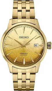 [SEIKO] SRPK46 Men's Presage - Gilt Dial Stainless Steel Band 50 Meters Water Resistant, Gilt, Japanese