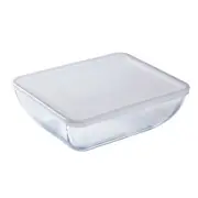 O Cuisine Rectangular 2.25L/25cm Glass Storage Dish Food Container Organiser CLR