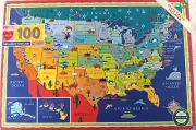 NEW This Land Is Your Land 100 Piece Puzzle United State Map 18x27" by Eeboo