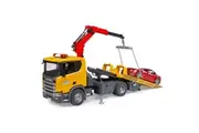 Bruder 1:16 Scania Super 560R Tow Truck With Bruder Roadster Kids Toy Set 3y+