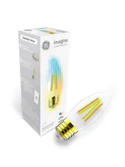 GE Imagine Sync 4.5W ES CCT LED Dimmable Smart Heritage Candle Globe