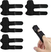 4pcs Finger Splints,Finger Support Brace,Broken Finger Stabilizer,for Straightening Arthritis,Fingers Broken and Strained Arthritis Pain, Sport Injuries, Basketball, Baseball(Normal, Adult)