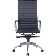 RAPIDLINE EXECUTIVE HIGH BACK CHAIR 490-610mmH x 485mmW x 460mmD Black PU