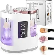 YUFFQOPC Electric Makeup Brush Cleaner Machine,Multifunction Automatic Makeup Brush Cleaner and Dryer,USB Automatic Makeup Brush Cleaner,Hand Free Make up Brush Cleaner Set for Cleaning and Drying