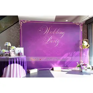 婚禮佈置婚禮背板出租❤️皇家紫❤️婚禮布置道具出租230x300cm全省可寄拉網式背板