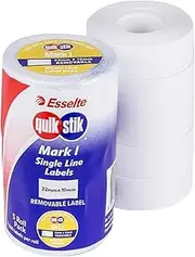 QUIKSTIK 48246 Pricing Gun Labels,Mark I White Removable