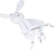 CATIEBYE 1pc Soothing Towel Sleep Sack Boy Doll Hooded Bathrobe Wipes Stroller Bunny Towel Pool Girl Shampoo Animal Sleeping Doll Cotton White