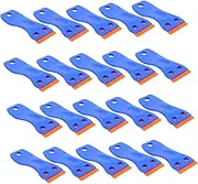 CHILDWEET 20pcs Plastic Blade Scraper: Car Window Repair Kits Multi Function Adhesive Remover Decal Wrap Tool Cellphone Screen Cleaner Durable and Handy