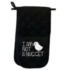 Not A Nugget - Novelty Double Mitt Oven Gloves Double Kitchen Chef BBQ Mitts