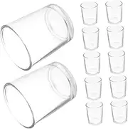 ULTECHNOVO 12 Pack Mini Goblet Glasses Chalice Shot Glasses for Wine Beer Decorative Craft Temple Mini Goblet Drinking