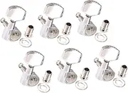 DRESSOOS Guitar Tuning Tool Kit 6pcs Metal Guitar Pegs and Tuning Keys for Acoustic Guitar Maintenance