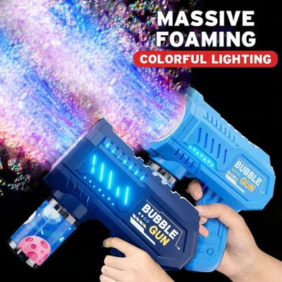Full-Automatic Space Bubble Blowing Toy Bubble Gun Outdoor Bubble Machine