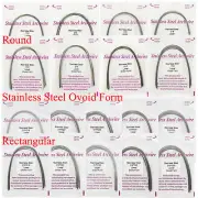 Stainless Steel Orthodontic Arch Wire Arcos De Ortodoncia Round Rectangular SS