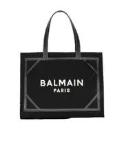 B-Army 42 monogrammed canvas and smooth leather tote bag One size Black
