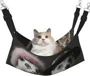 EdWal French Fashion Model Ferrets print Soft Sleeping Hammock Cat Hammock for Cage Hanging,Pet Hammock Bed Adjustable for Small Animals