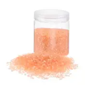 370g Crushed Glass Chips 1-3mm Irregular Broken Sprinkles Glass, Light Amber
