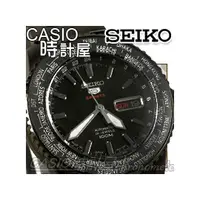 在飛比找PChome商店街優惠-CASIO 時計屋_SEIKO手錶_SRP129J1_黑鋼世