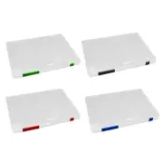 4 Pcs Folder File Storage Box Office Document Container Holder Paper Case