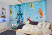 3D Seahorse Bubble G14402 Wallpaper Wall Murals Removable Self-adhesive Honey