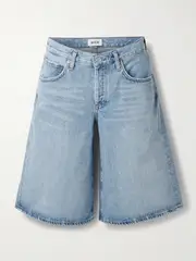 [AGOLDE] AGOLDE - Baggy V-waist Denim Shorts - Light denim - 30 30 Blue