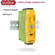 1 In 3 Out CAN Bridge 4 Industrial-grade CAN Bus Bridge CAN HubUSB Type-C