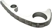 August Engineering Aluminum Gear Backspacer for Spyderco Para Military 3 Pocket Knife PM3 C223 - Back Spacer Only (Silver)
