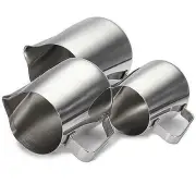 Stainless Steel Milk Jug with measurements & Barista Shot Glass By Coffee-A-Roma