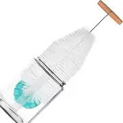 Water Bottle Brush,Long Handle Kettle Cleaner | 13 Inch Sports Flask Brush with Sponge Head for Dishwashing Sink Kitchen Narrow Spaces Baby Bottles Household Travel