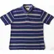 美國品牌Tommy Hilfiger藍色條紋短袖Polo衫 XL號M-S-T-D06