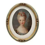 Vintage 8x10 Oval Picture Frame with Mat, Antique Ornate Luxury Photo Frame,