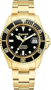 [Gigandet] Men's Automatic Pro Diver Watch Sea Ground Analog Stainless Steel 30atm Gold G2-004