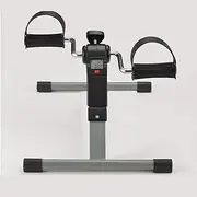 Folding Mini Exercise Bike Portable Home Pedal Exerciser Rehabilitation Training Machine (Color : Grey)