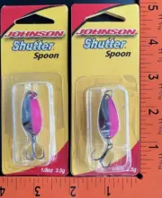 Johnson Shutter Spoon 1/8 oz- Silver/Pink