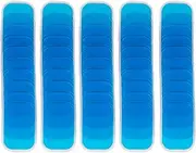 50 Pcs/25 Packs Gel Pads for Muscle EMS Abdominal Belt Muscle Trainer Accessory for ABS Stimulator Training Replacement Gel Sheet Pads for Ab Workout Toning Belt (Blue), Blue, Medium