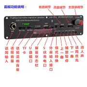 AVN-1816 20W BT5.0 Karaoke Bluetooth Speaker Amplifier DAC 3.7-5V+Cable+Control