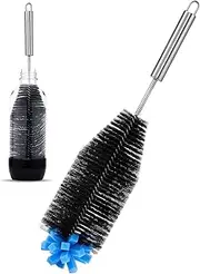 Long Handle Bottle Brush - Stainless Steel Scrubber Tool | Bottle Cleaning Brush | Reusable Washing Kitchen Accessories for Cups Glass Glasswares