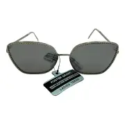 NWT Foster Grant Womens Tinted Bling Square Sunglasses UVA, UVB Protection H