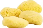 FacialCare Sea Sponges, for A Deep Down Facial Scrub. Exfoliating, Hypoallergenic, Zero Waste. Premium Quality Mediterranean Sea Sponges. (Minimalist Packaging, Golden Yellow)