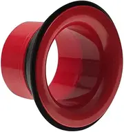Tuperoymse Bass Drum Enhancer ABS Rubber Bass Drum Kick Enhancer with Black Port Hole Protector,Mic Hole Drum,Red