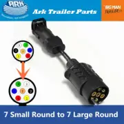 Ark Trailer Adaptor Connect 7 Pin Large Round Plug and Small Round Socket 7LS27P